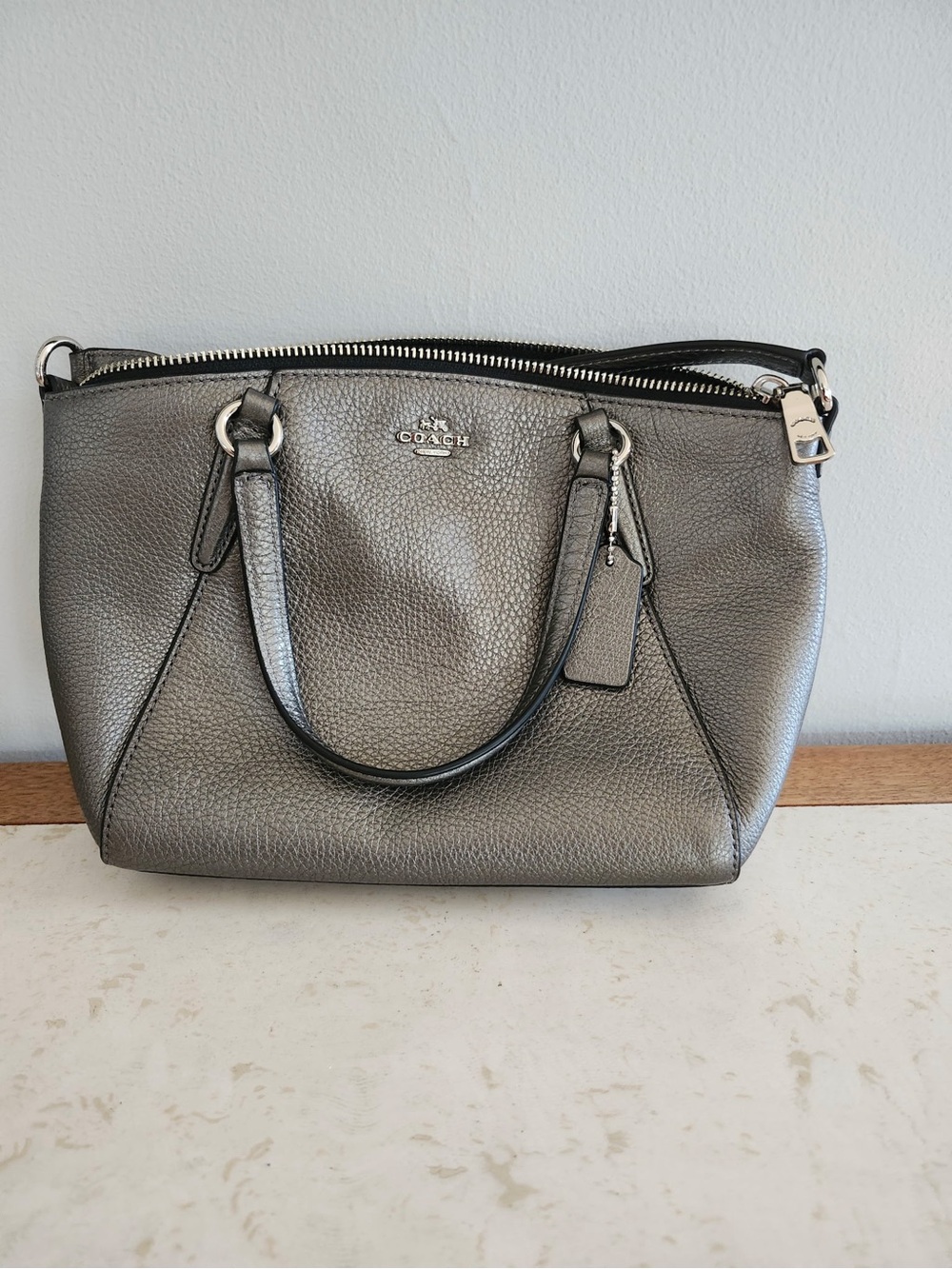 COACH - Mini Kelsey in Gunmetal